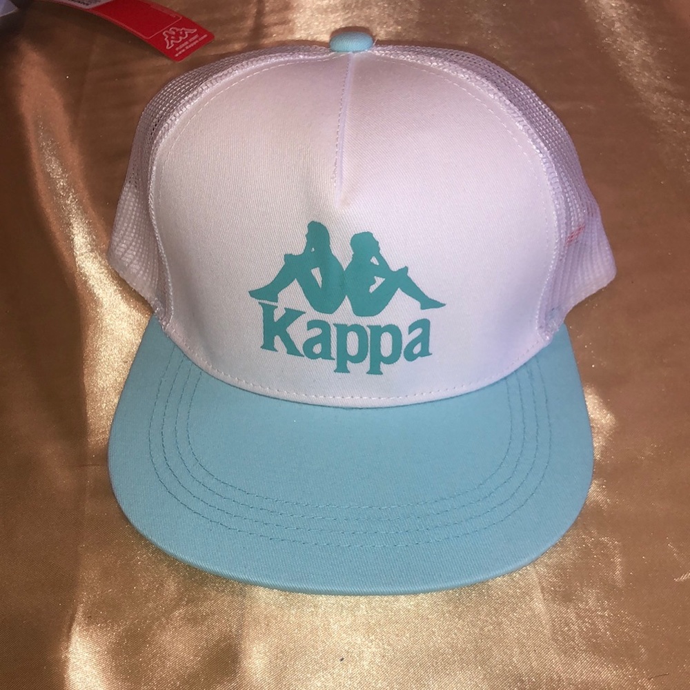 NEW Kappa SnapBack hat cap trucker blue white adjustable